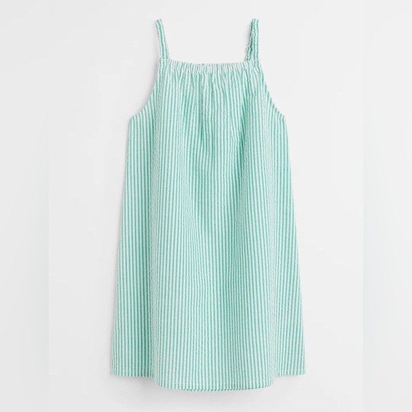 H&M Other - H&M Kid Green Striped Dress US 14